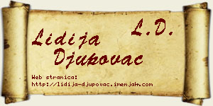 Lidija Đupovac vizit kartica